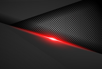 abstract metallic red black frame layout modern tech design template background