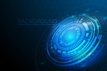 Circular Technology Background Design vector illustration - Vector
