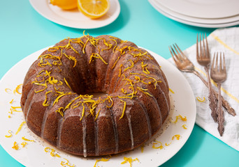 Homemade Lemon Poppyseed Cake