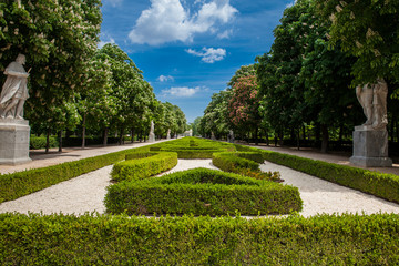Fototapeta premium View of the famous Retiro Park in a beautiful spring day in Madrid
