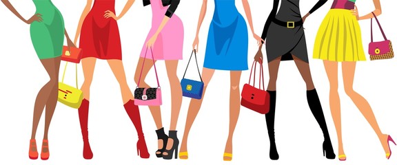 set of clothes and accessories