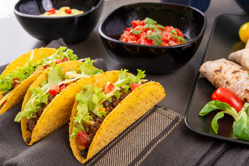 Tacos with beef