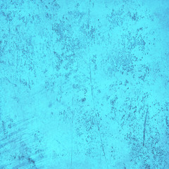 Grunge blue wall background or texture