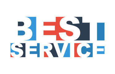 colorful vector illustration banner best service