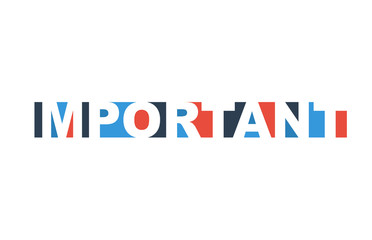 colorful vector illustration banner important