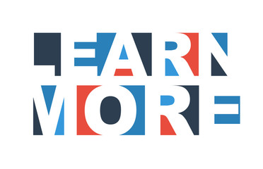 colorful vector illustration banner learn more