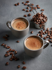 two cups of coffee