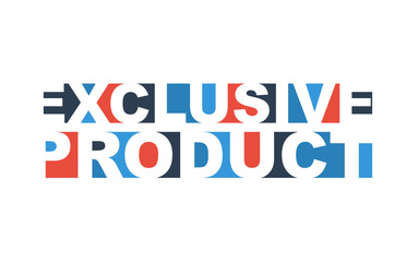 colorful vector illustration banner exclusive product