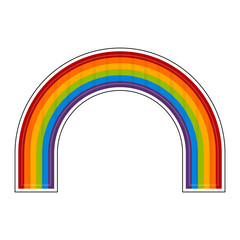 Isoalted rainbow icon