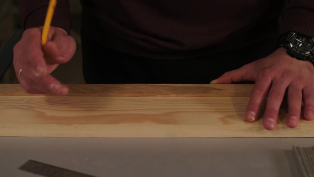 Worker Hand Installing Laminate Wood Flooring Close Up Interior Home Renovation Carpentry