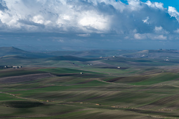 aerial view of mountains