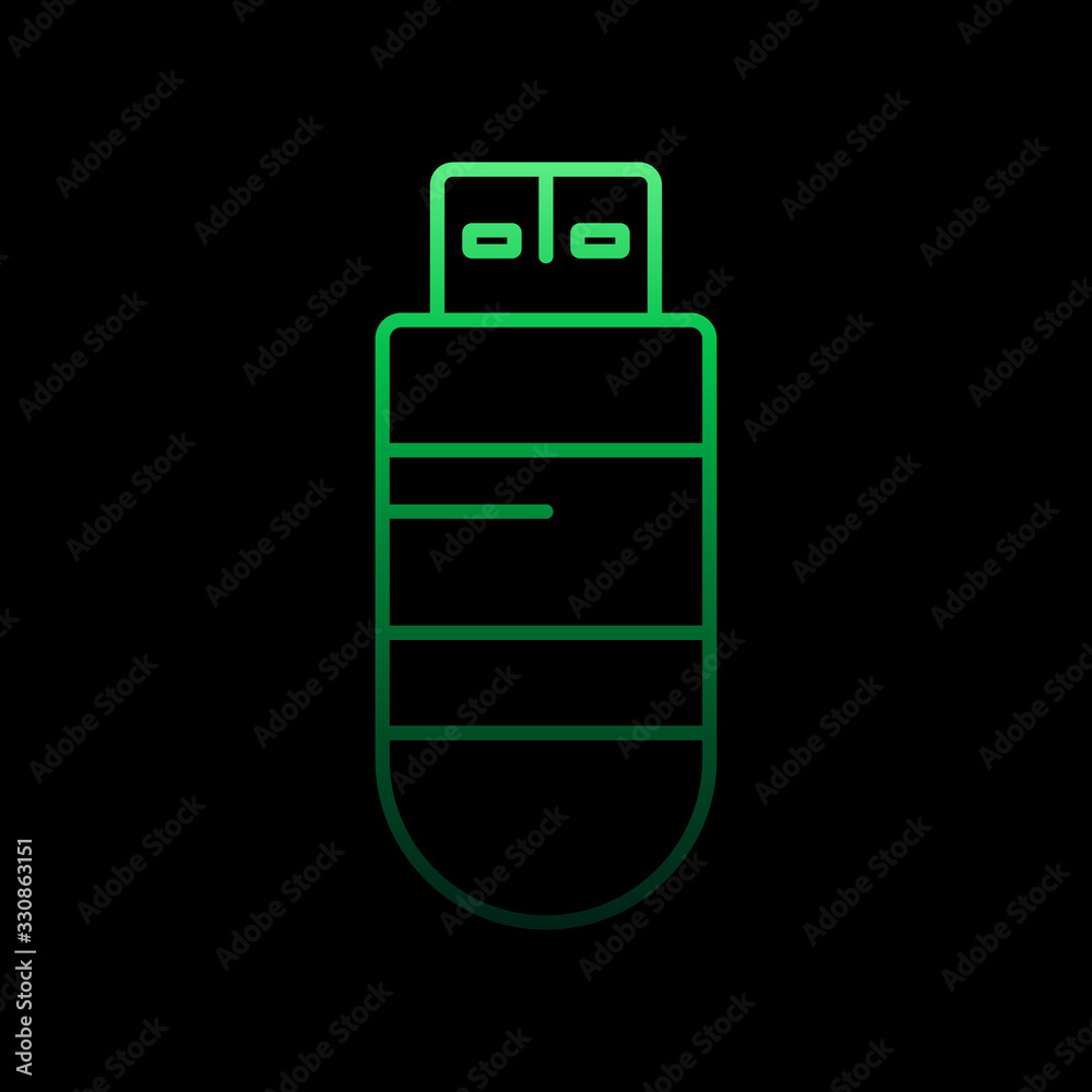 Aufkleber flash card nolan icon. simple thin line, outline vector of computer hardware icons for ui and ux, we