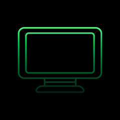 Monitor nolan icon. Simple thin line, outline vector of computer hardware icons for ui and ux, website or mobile application