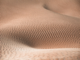 Pattern of sandy desert dunes