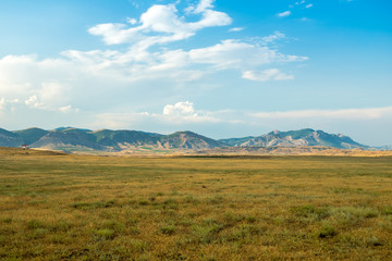 Mountain Landscape On Peninsula Cape Meganom In Crimea, Russia.