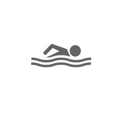 Swimming person icon. Simple vector summer icons for ui and ux, website or mobile application