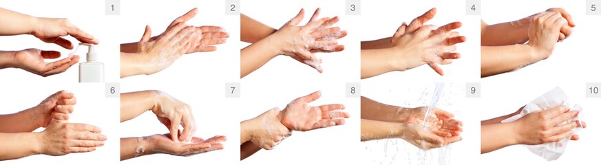 Step By Step Correct Procedure For Hand Washing