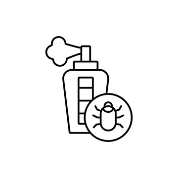 Spray, insect icon. Simple line, outline vector elements of veterinary icons for ui and ux, website or mobile application