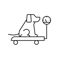 Libra, dog icon. Simple line, outline vector elements of veterinary icons for ui and ux, website or mobile application