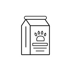 Drink, paw icon. Simple line, outline vector elements of veterinary icons for ui and ux, website or mobile application
