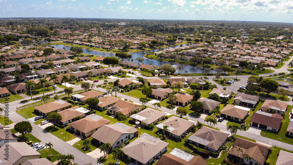 Wall mural south florida drone photography aerial shots