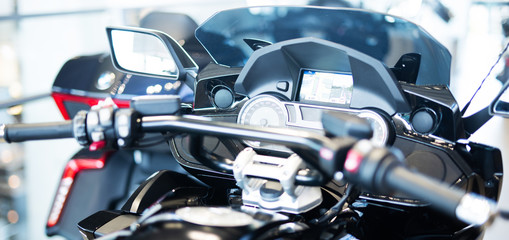 Lenker eines Motorrads 