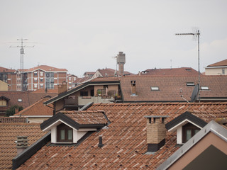 Obraz premium city roofscape and skyline
