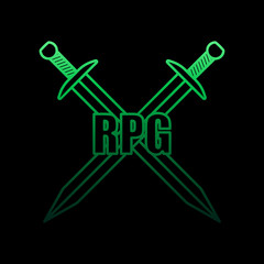 Logo rpg games nolan icon. Simple thin line, outline vector of gaming icons for ui and ux, website or mobile application