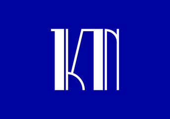 K N Initial Letter Logo design vector template, Graphic Alphabet Symbol for Corporate Business Identity