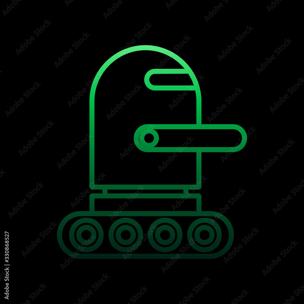 Poster robot nolan icon. simple thin line, outline vector of intelligence icons for ui and ux, website or m