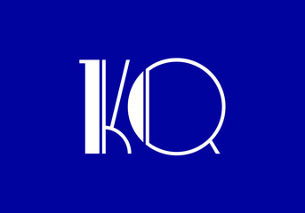 K Q Initial Letter Logo design vector template, Graphic Alphabet Symbol for Corporate Business Identity
