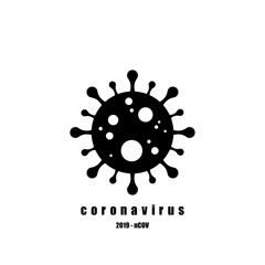 Coronavirus icon, 2019-nCoV. Dangerous Coronavirus Cell in China. Vector. Coronavirus symbol