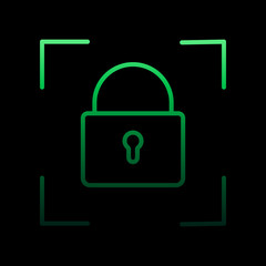 Smart lock nolan icon. Simple thin line, outline vector of intelligence icons for ui and ux, website or mobile application