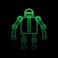 Robot nolan icon. Simple thin line, outline vector of intelligence icons for ui and ux, website or mobile application