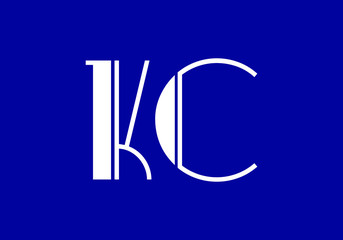 K C Initial Letter Logo design vector template, Graphic Alphabet Symbol for Corporate Business Identity