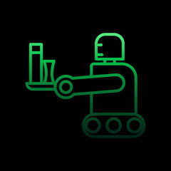 Robot waiter nolan icon. Simple thin line, outline vector of intelligence icons for ui and ux, website or mobile application