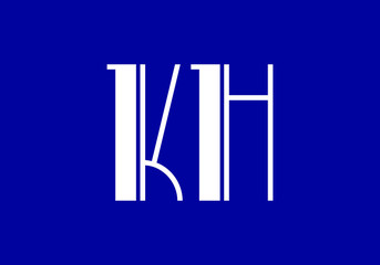 K H Initial Letter Logo design vector template, Graphic Alphabet Symbol for Corporate Business Identity