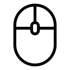 Computer mouse icon in line style. PC peripheral symbol. Click sign.