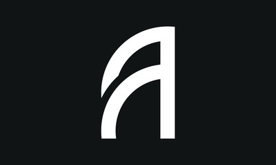 Initial letter A logo vector design template