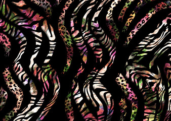 abstract colorful leopard skin texture