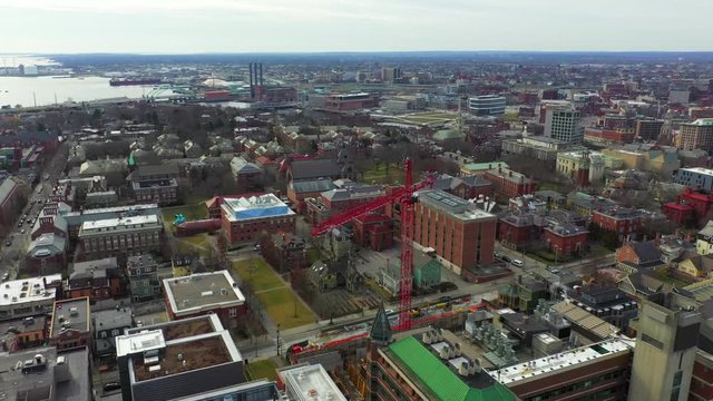 Orbit Shot Left of Brown University Campus - Part 1