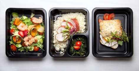 Zdrowa dieta pudełkowa sniadanie obiad lunch box, na dowóz, na wynos, pełnowartościowy, zbilansowany fit posiłek na cały dzień 
