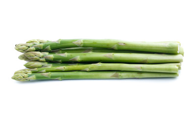 Asparagus on white background