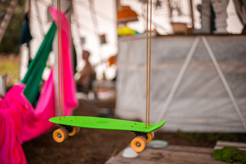 the swing from skateboard 