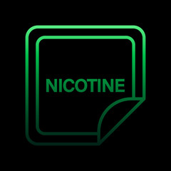 Nicotine, patch, smoke, healthcare nolan icon. Simple thin line, outline vector of quit smoking icons for ui and ux, website or mobile application
