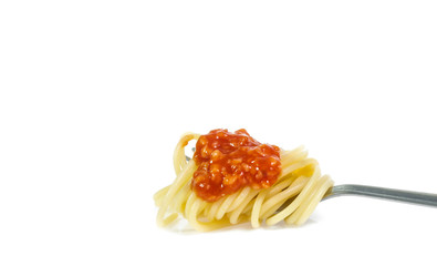 Spaghetti noodles  isolated background