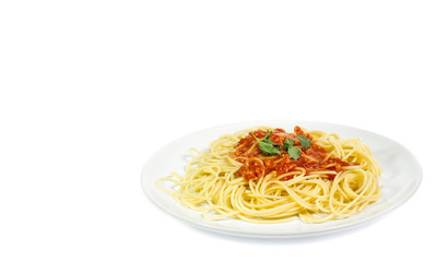 Spaghetti noodles  isolated background