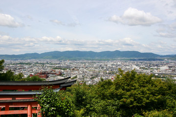 京都伏見・稲荷山からの眺め