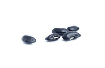 Black Beans  on white background
