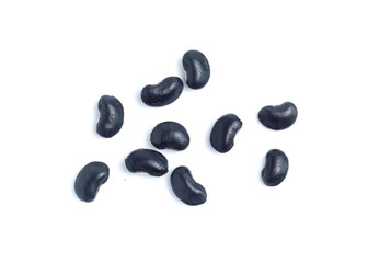 Black Beans  on white background